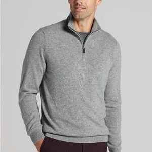 Jos. A. Bank Gray Zip Up Sweater